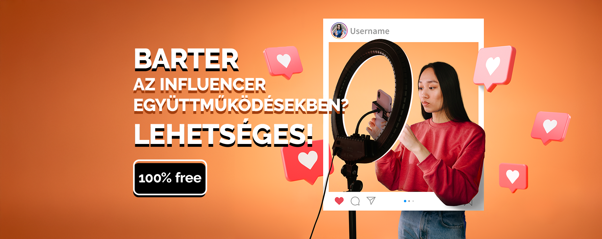 Barter az influencer együttműködésekben? Lehetséges! - Webinar